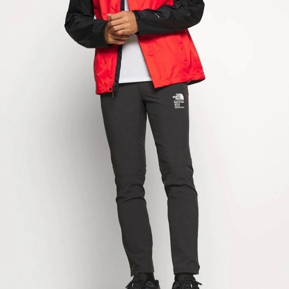 The North Face Men's Black Joggers with White Logo